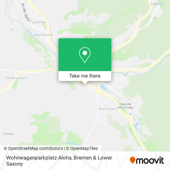 Wohnwagenparkplatz Aloha map