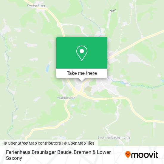Ferienhaus Braunlager Baude map