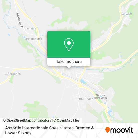 Assortie Internationale Spezialitäten map