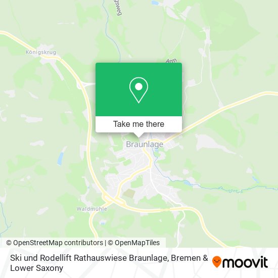 Ski und Rodellift Rathauswiese Braunlage map