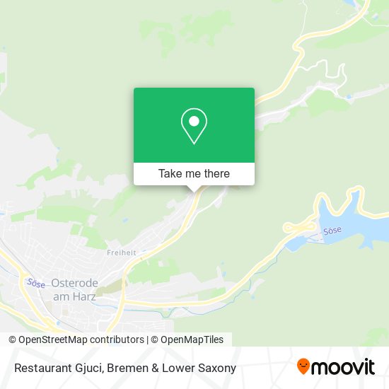 Restaurant Gjuci map