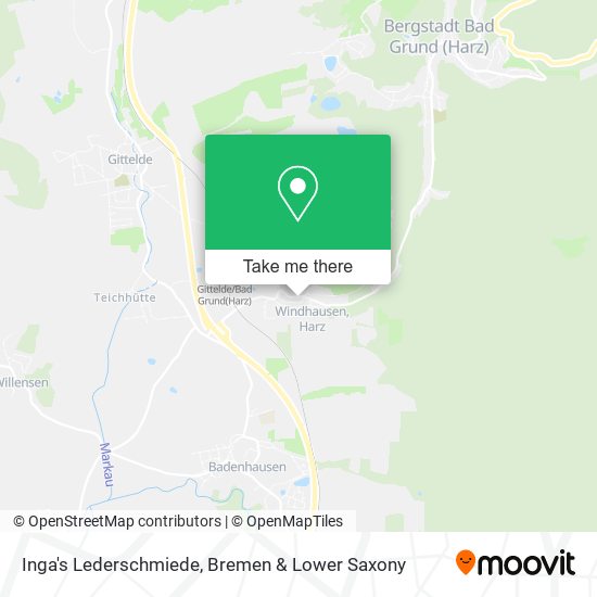 Inga's Lederschmiede map