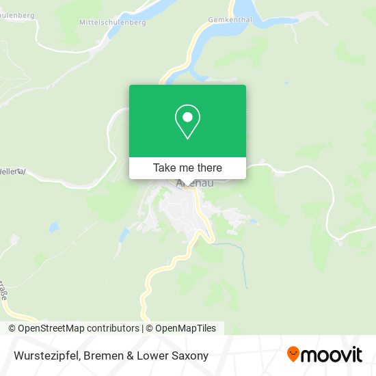 Wurstezipfel map
