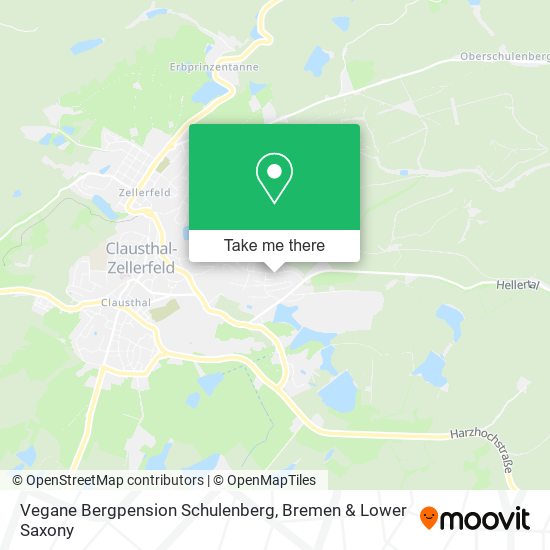 Vegane Bergpension Schulenberg map
