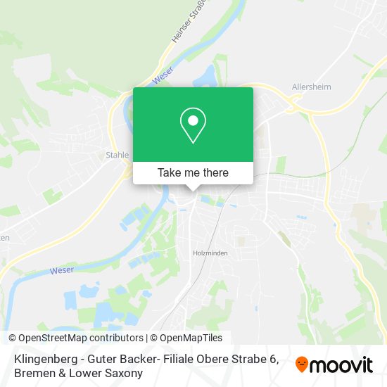 Klingenberg - Guter Backer- Filiale Obere Strabe 6 map