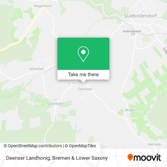 Deenser Landhonig map