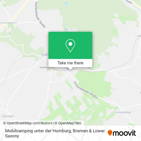 Mobilcamping unter der Homburg map
