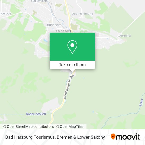 Bad Harzburg Tourismus map