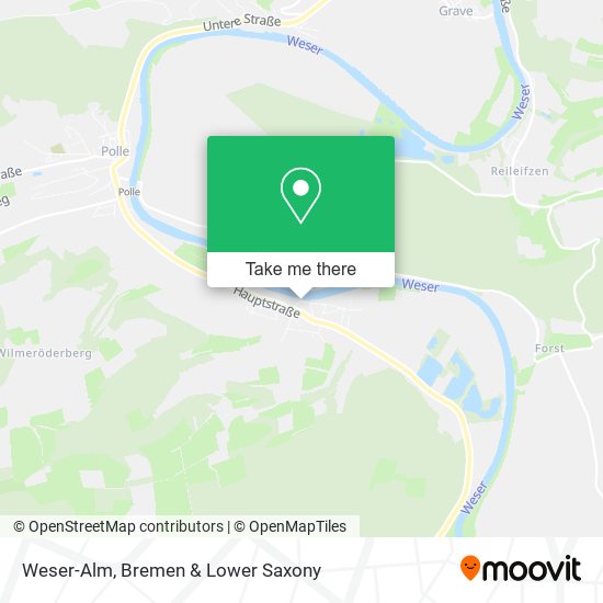 Weser-Alm map