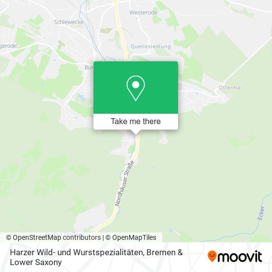 Harzer Wild- und Wurstspezialitäten map