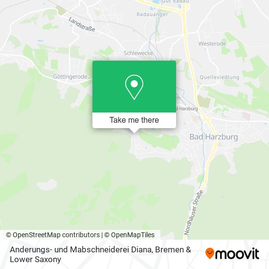 Anderungs- und Mabschneiderei Diana map