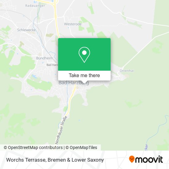 Worchs Terrasse map