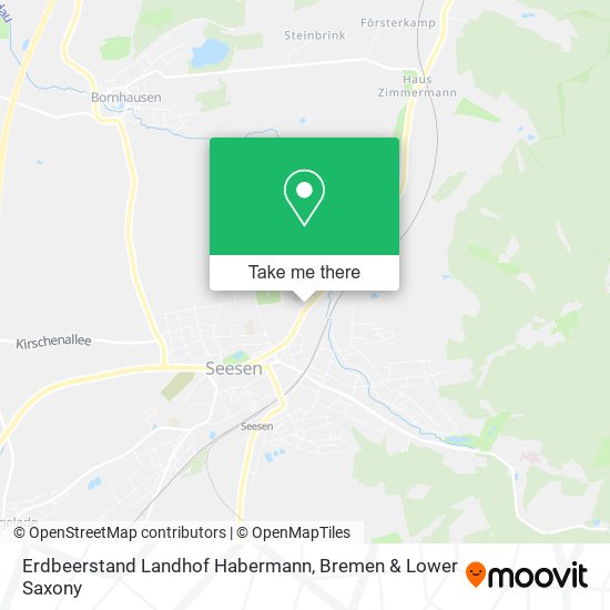Erdbeerstand Landhof Habermann map