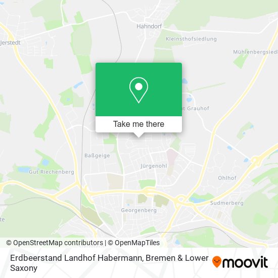 Erdbeerstand Landhof Habermann map