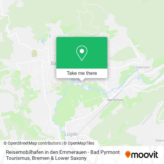 Reisemobilhafen in den Emmerauen - Bad Pyrmont Tourismus map