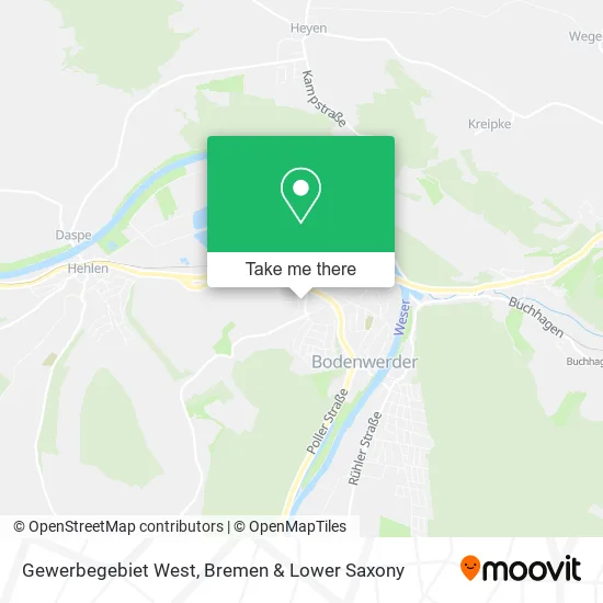Карта Gewerbegebiet West