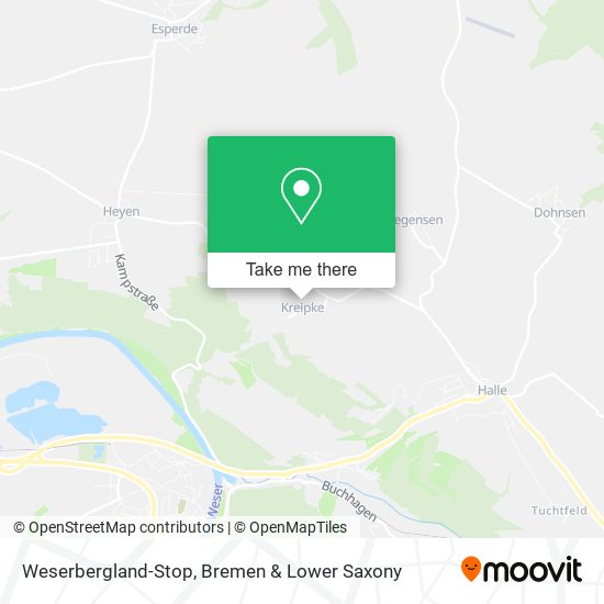 Weserbergland-Stop map