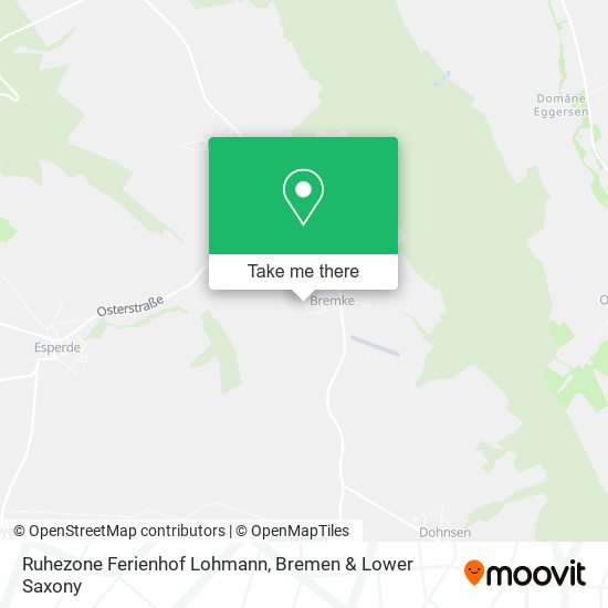 Ruhezone Ferienhof Lohmann map