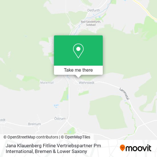 Jana Klauenberg Fitline Vertriebspartner Pm International map