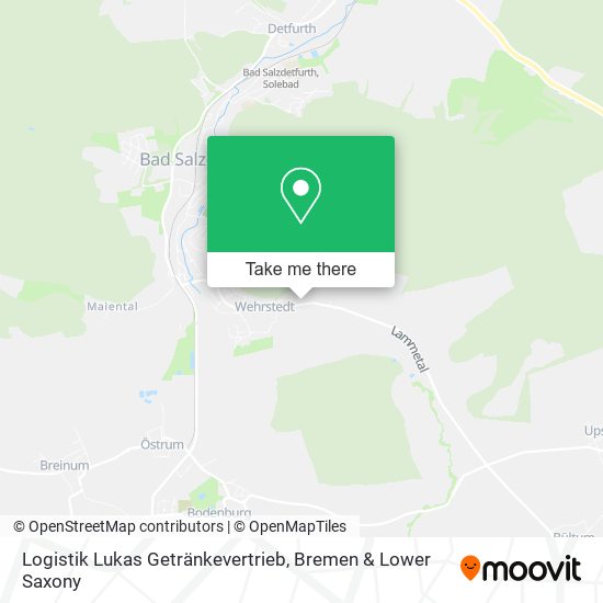 Logistik Lukas Getränkevertrieb map