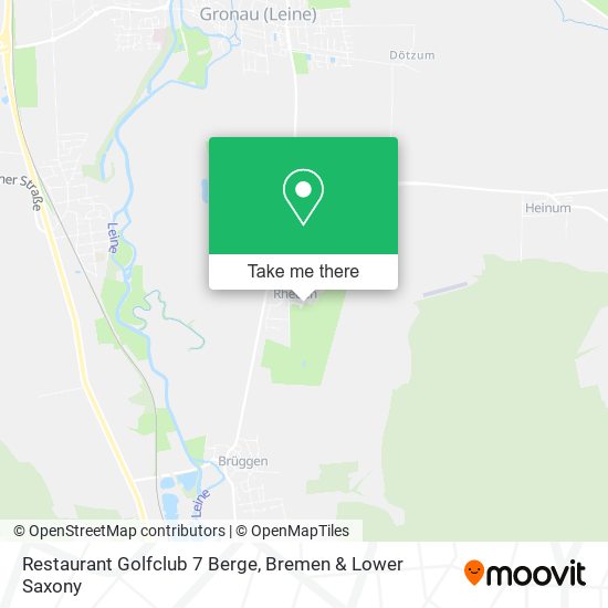 Restaurant Golfclub 7 Berge map