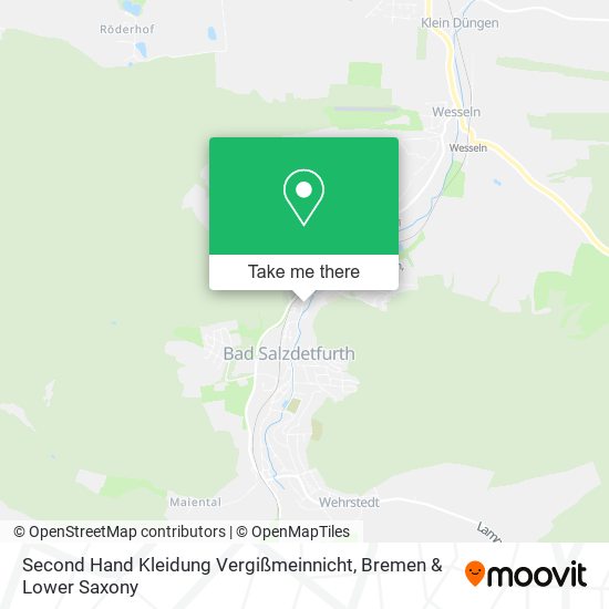 Second Hand Kleidung Vergißmeinnicht map