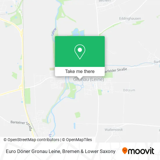 Карта Euro Döner Gronau Leine