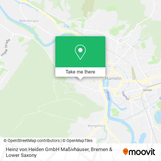 Карта Heinz von Heiden GmbH Maßivhäuser