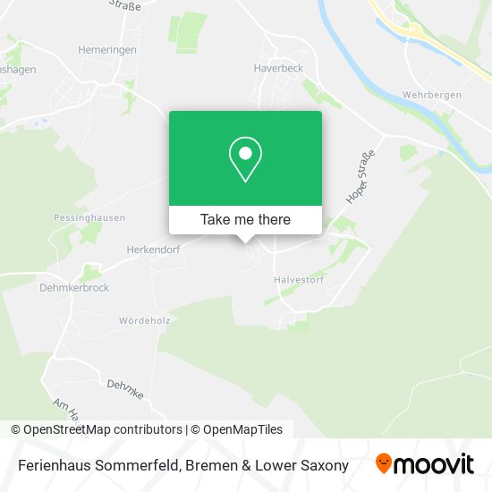 Ferienhaus Sommerfeld map