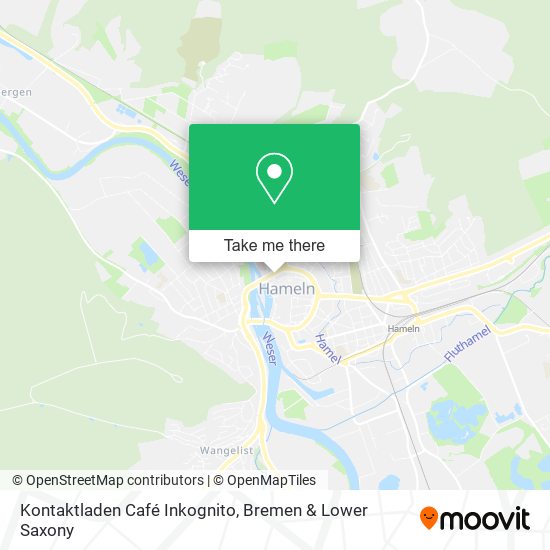 Kontaktladen Café Inkognito map