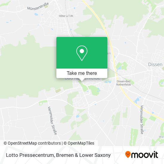 Lotto Pressecentrum map