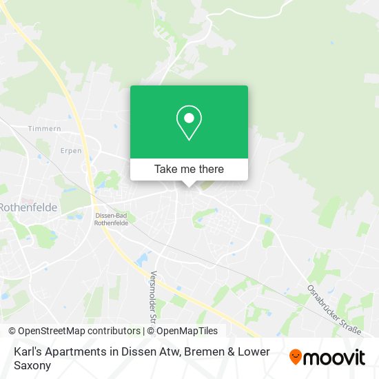 Karl's Apartments in Dissen Atw map