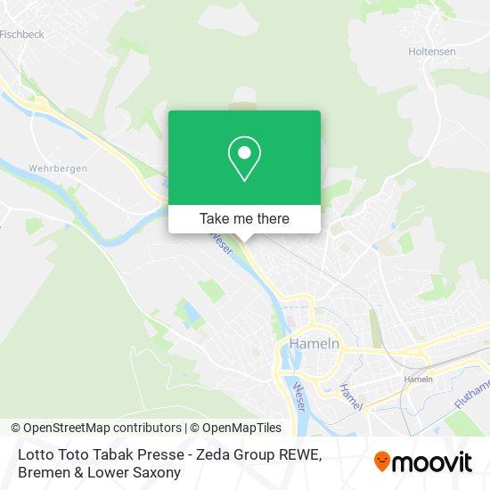 Lotto Toto Tabak Presse - Zeda Group REWE map