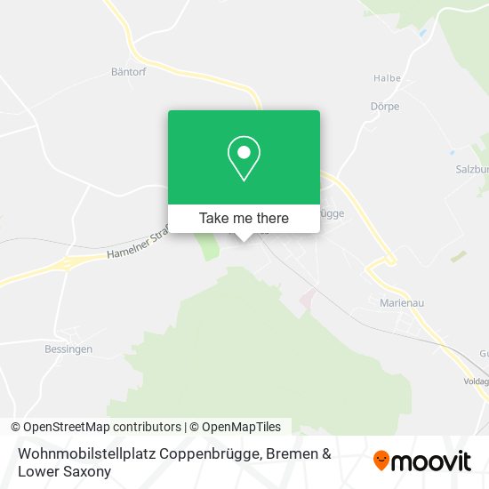 Wohnmobilstellplatz Coppenbrügge map