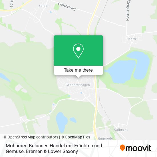 Mohamed Belaanes Handel mit Früchten und Gemüse map
