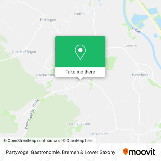 Partyvogel Gastronomie map