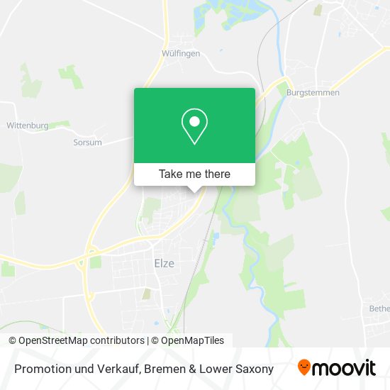 Promotion und Verkauf map