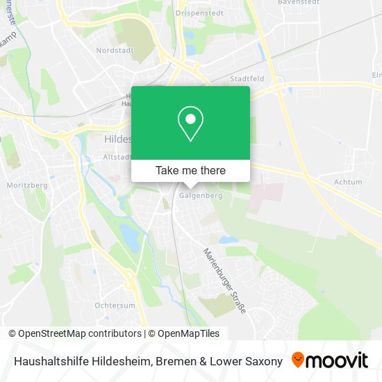 Haushaltshilfe Hildesheim map