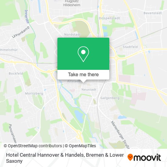 Hotel Central Hannover & Handels map