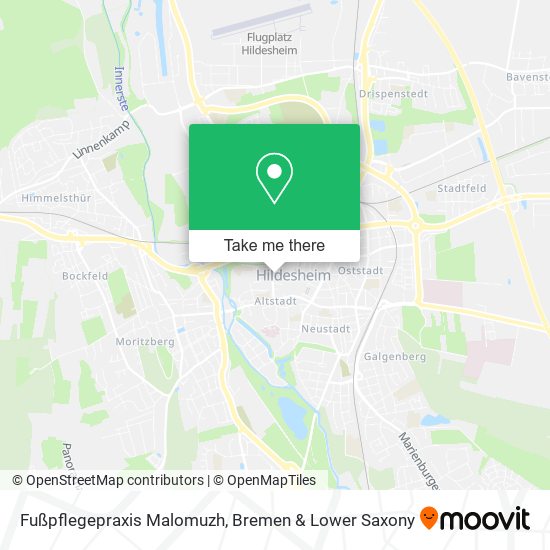 Fußpflegepraxis Malomuzh map