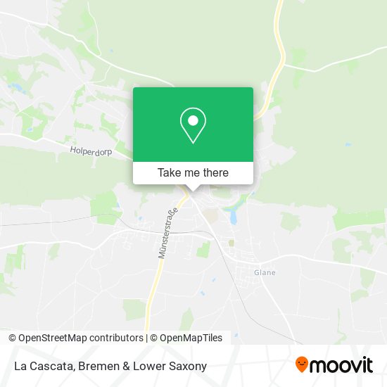 La Cascata map