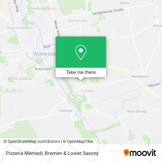 Pizzeria Memedi map