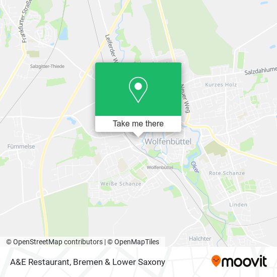A&E Restaurant map
