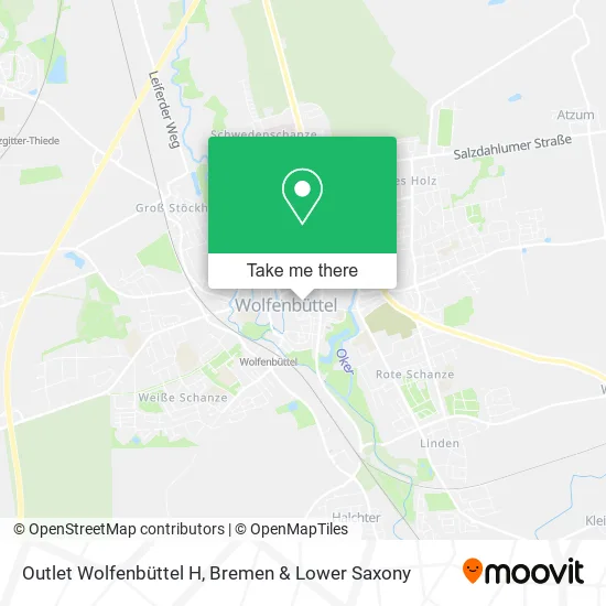 Карта Outlet Wolfenbüttel H