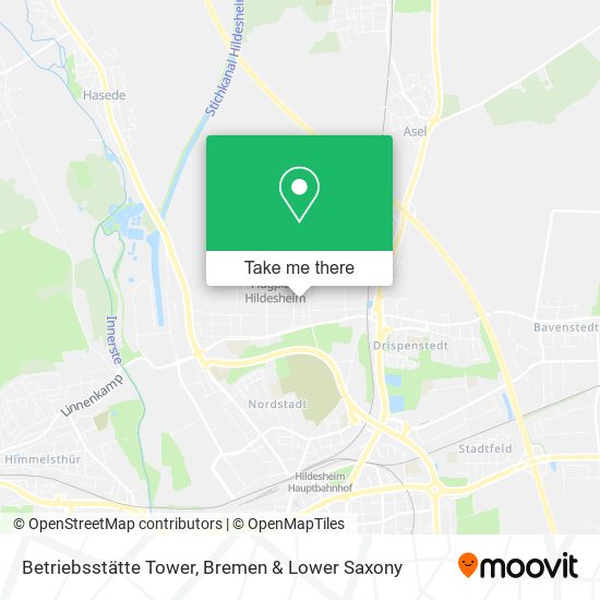 Betriebsstätte Tower map