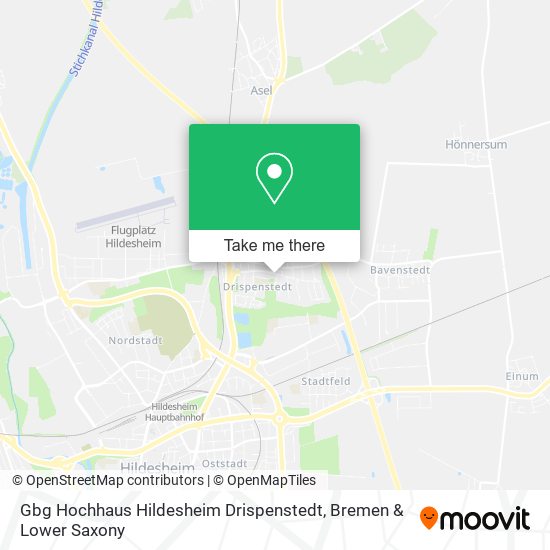 Gbg Hochhaus Hildesheim Drispenstedt map