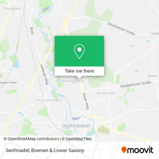 Senfmadel map