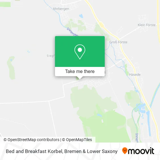 Карта Bed and Breakfast Korbel
