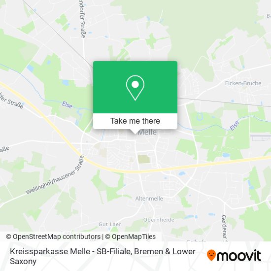 Kreissparkasse Melle - SB-Filiale map