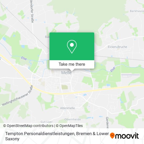 Tempton Personaldienstleistungen map